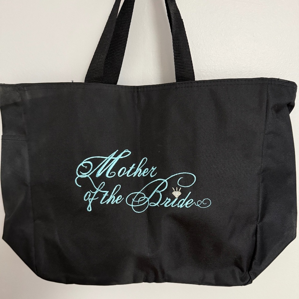 Mother of the Bride canvas travel tote